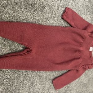 Baby Girls Knit Romper - Rose Pink